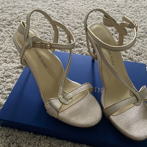 Sarah Flint Perfect Sacha 85 in Champagne Lame - Picture 2 of 14